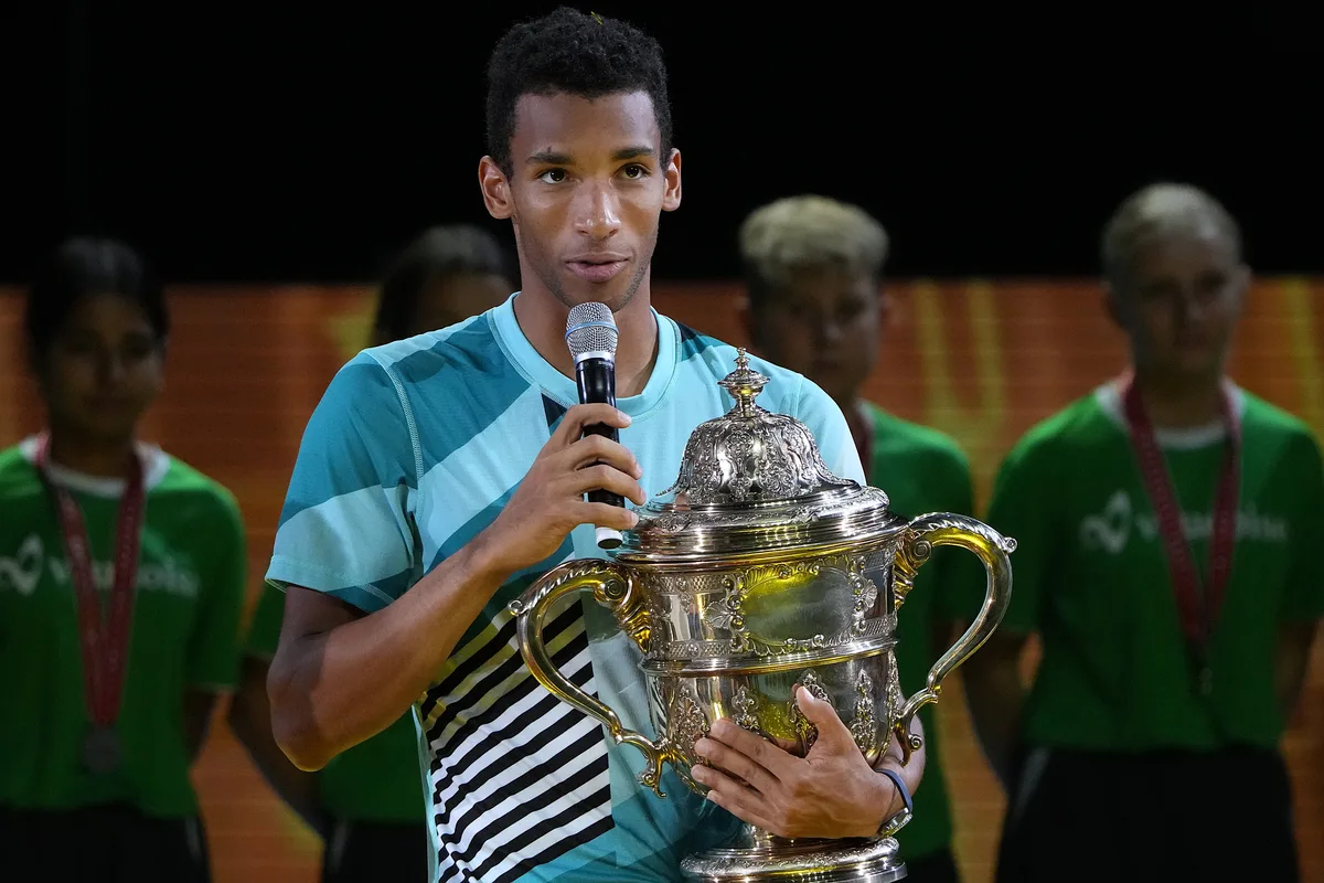 Felix Auger-Aliassime. Archive photograph; not the reported match.