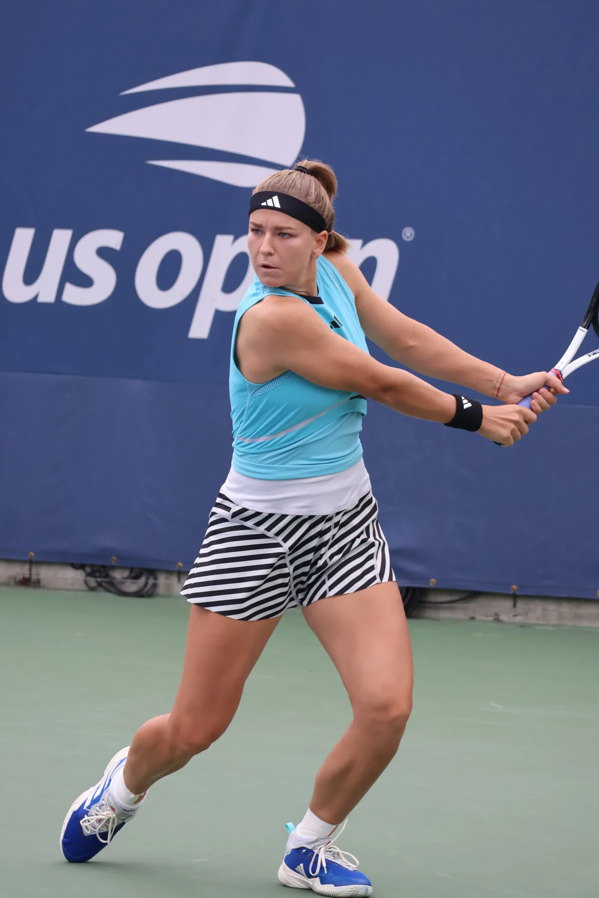 Karolina Muchova. Archive photograph; not the reported match.