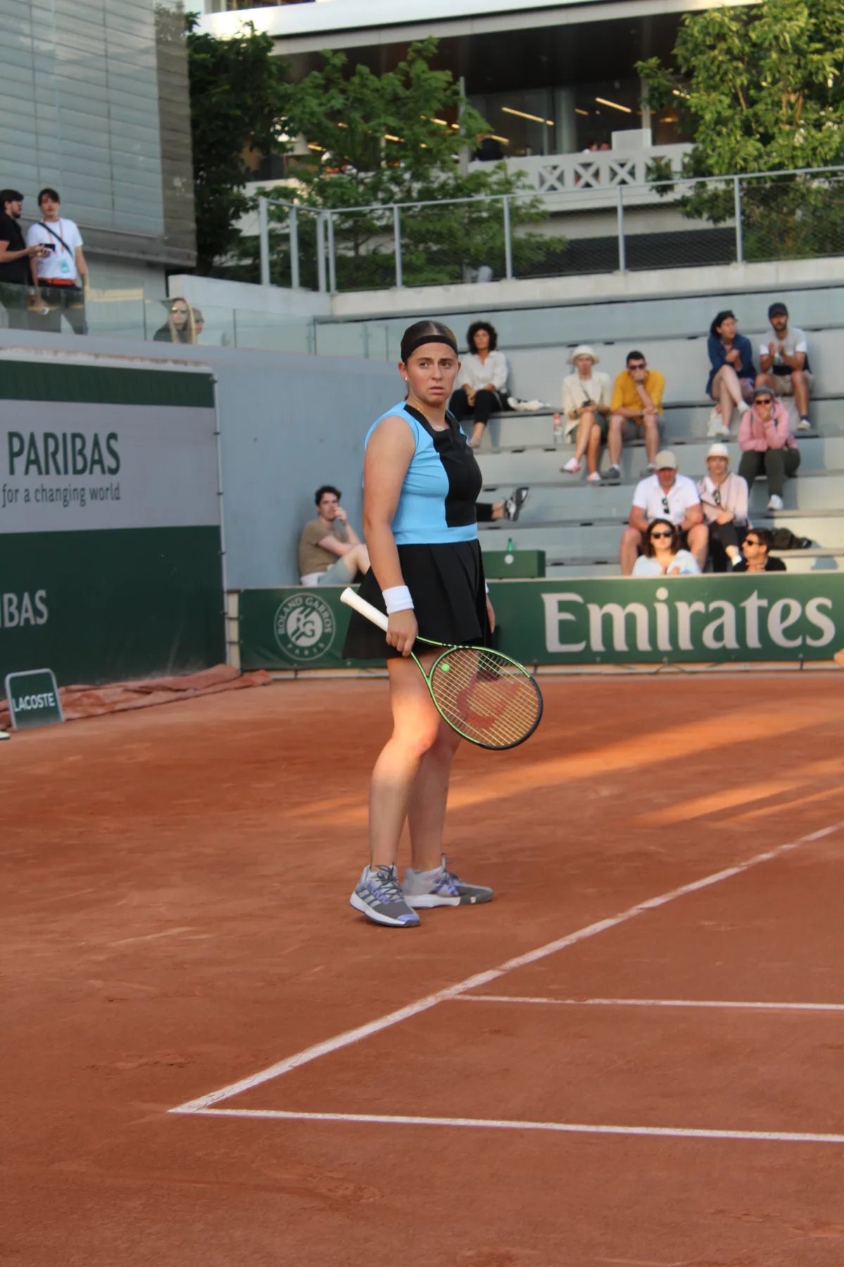 Jelena Ostapenko. Archive photograph; not the reported match.